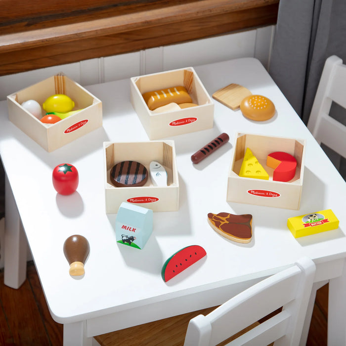 Melissa & Doug Food Groups - Wooden Play Food