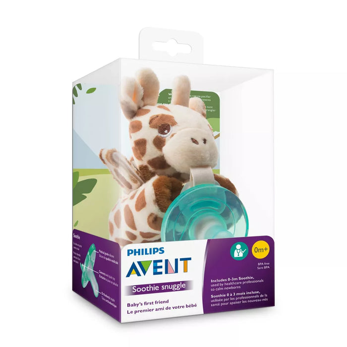 Philips Avent Soothie Snuggle Pacifier, Giraffe - Preggy Plus