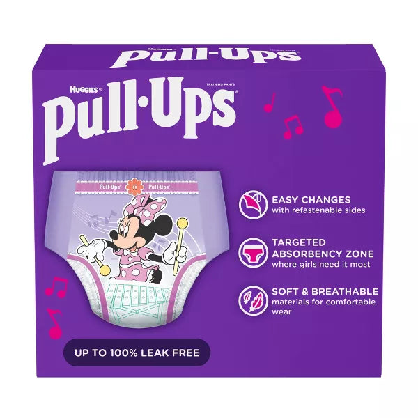 Huggies Giga Pull-Ups® Learning Designs® for Girls Training Pants, 3T to 4T (32-40lbs), Pack of 66