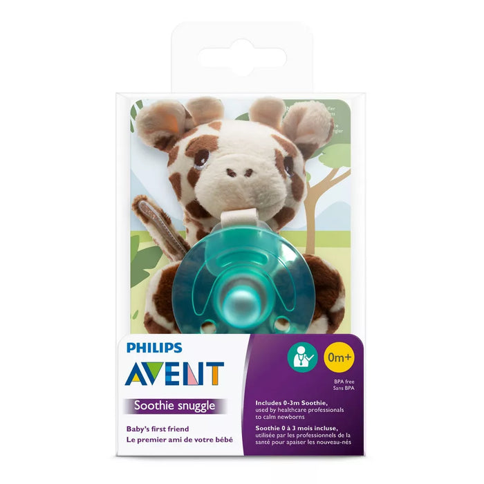 Philips Avent Soothie Snuggle Pacifier, Giraffe - Preggy Plus