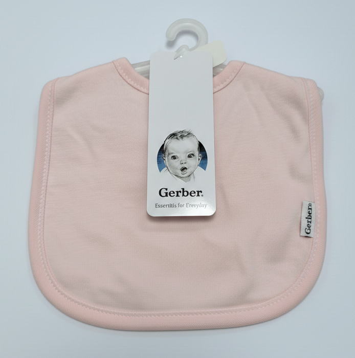 Gerber 2-Pack Baby Girls Pink Bibs (624552 G01 OSZ) - Preggy Plus