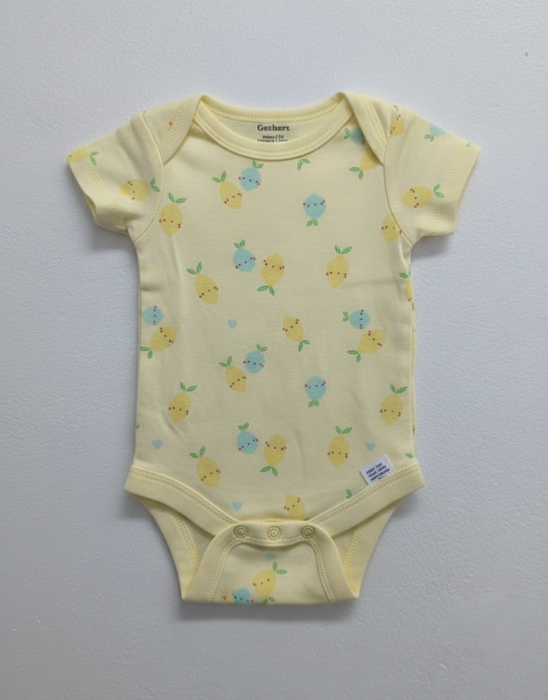 Gerber 3-Pack Baby Girls Picnic Short Sleeve Onesies® Bodysuits, 12 Months (582957 G11 NB3 12M) - Preggy Plus