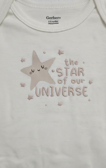 Gerber 2-Piece Baby Star Universe Onesies® Bodysuit and Pants Set, 12 Months (624796 N01 NB5 12M) - Preggy Plus