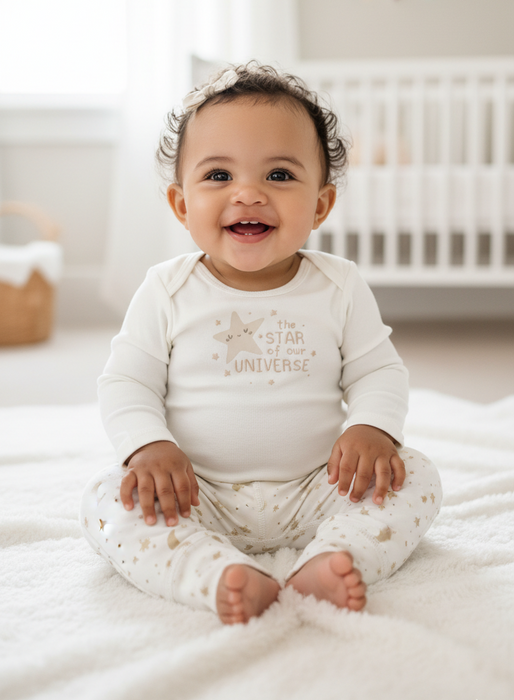 Gerber 2-Piece Baby Star Universe Onesies® Bodysuit and Pants Set, 12 Months (624796 N01 NB5 12M) - Preggy Plus