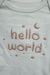 Gerber 2-Pack Baby Hello World Long Sleeve Onesies® Bodysuits, 12 Months (625046 N01 NB5 12M) - Preggy Plus