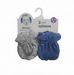 Gerber Baby Boy's 2-Pack Mittens, Blue/Grey, 0-3 Months (624632 B02 0/3) - Preggy Plus