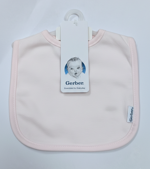 Gerber 2-Pack Baby Girls Light Pink Bibs (624552 G02 OSZ) - Preggy Plus