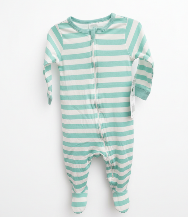 Gerber Baby Boys Teal Striped Sleep 'N Play, 12 Months (655576 B01 NB5 12M) - Preggy Plus