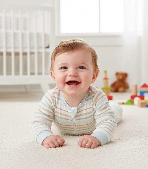 Gerber Baby Neutral Striped Sleep 'N Play, 12 Months (655576 N01 NB5 12M) - Preggy Plus