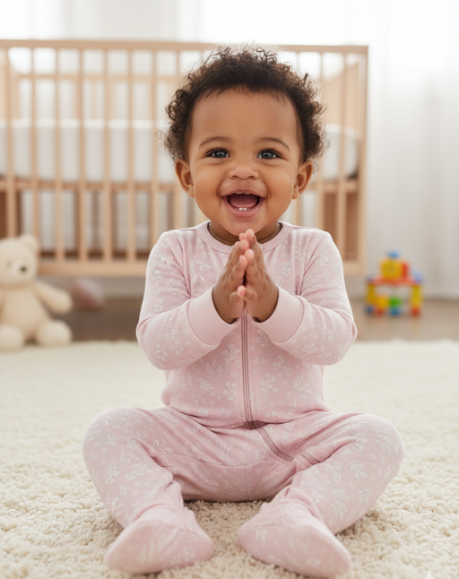 Gerber Baby Girls' Pink Floral Sleep 'N Play, 12 Months (655576 G04 NB5 12M) - Preggy Plus