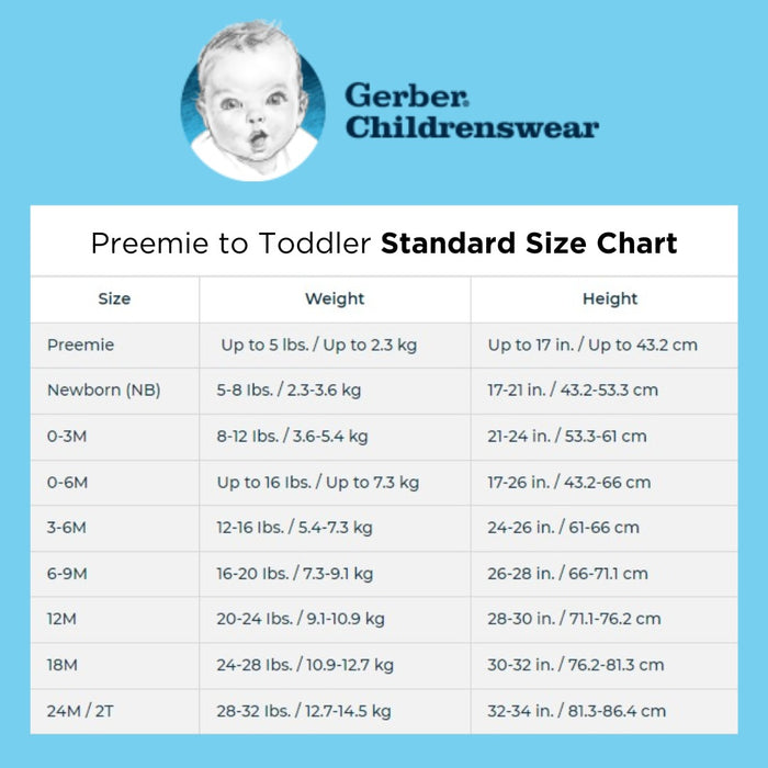 Gerber Growth Chart E. Gerber Mylite2 Current Size Comicequip