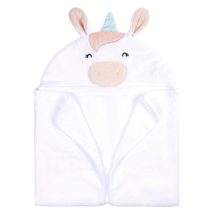 Gerber 4-Piece Baby Girls White Unicorn Towel & Washcloths (4236041DA G01 OSZ)