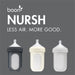 Boon, NURSH Reusable Silicone Pouch Bottle, 8 Oz with Stage 2 Medium Flow Nipple - Gray (Pack of 3) - Preggy Plus