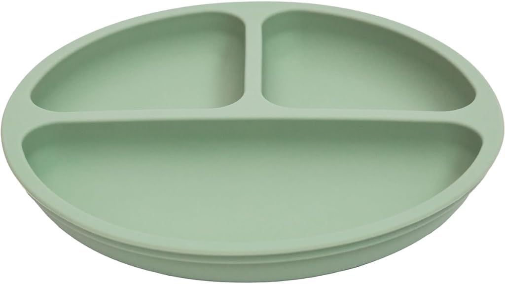 Buba Silicone Plate with Suction Cup - Green - Preggy Plus