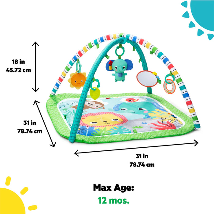 Bright Starts Wild Wiggles Baby Activity Gym, Green
