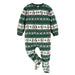 Gerber Baby & Toddler Neutral Green Fair Isle Footed Fleece Pajamas, 6-9 Months (581245 N09 NB4 6-9M) - Preggy Plus