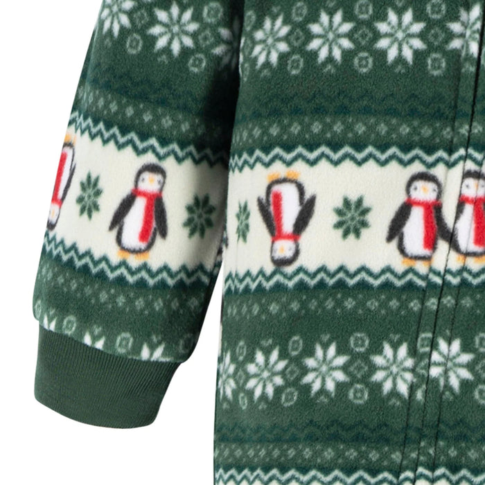 Gerber Baby & Toddler Neutral Green Fair Isle Footed Fleece Pajamas, 6-9 Months (581245 N09 NB4 6-9M) - Preggy Plus