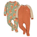 Gerber 2-Pack Baby & Toddler Boys Green Fox Fleece Pajamas , 3 - 6 Months (552262Y B02 3/6) - Preggy Plus