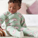 Gerber 2-Pack Baby & Toddler Girls Green Rainbow Fleece Pajamas, 6 - 9 Months - Preggy Plus