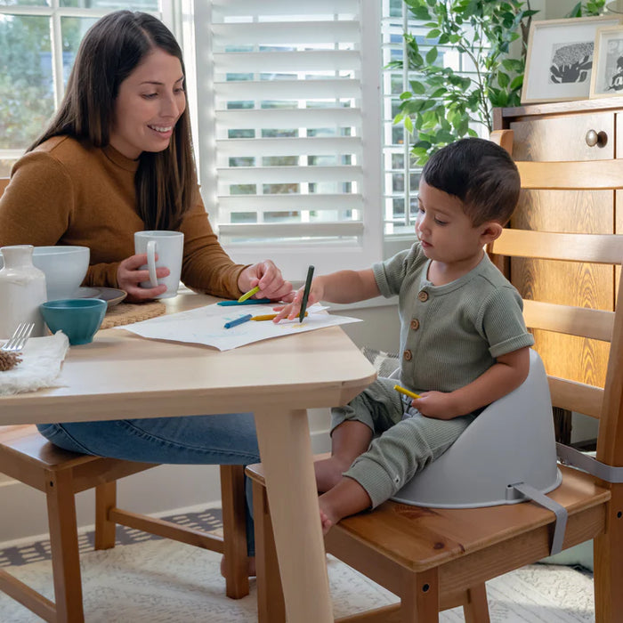 Ingenuity My Spot Easy-Clean Baby Booster Seat Feeding Chair - Grey