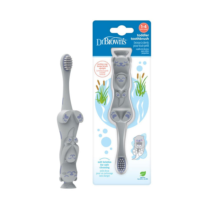 Dr. Brown’s™ Toddler Toothbrush, Otter, 1-Pack - Preggy Plus
