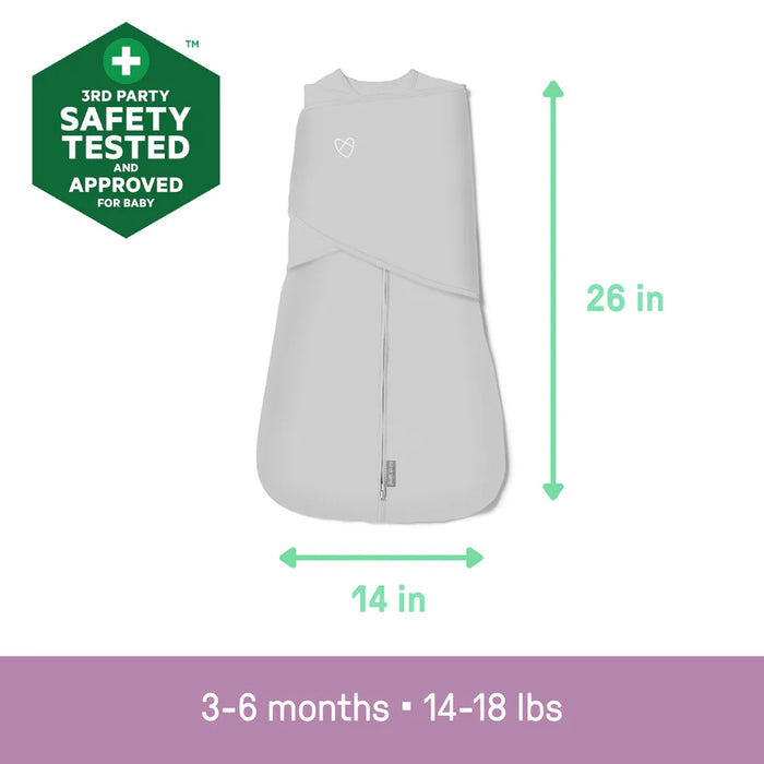 Swaddleme by Ingenuity Arms Free Convertible Swaddle - Happy Elephant, 3-6 Months - Preggy Plus
