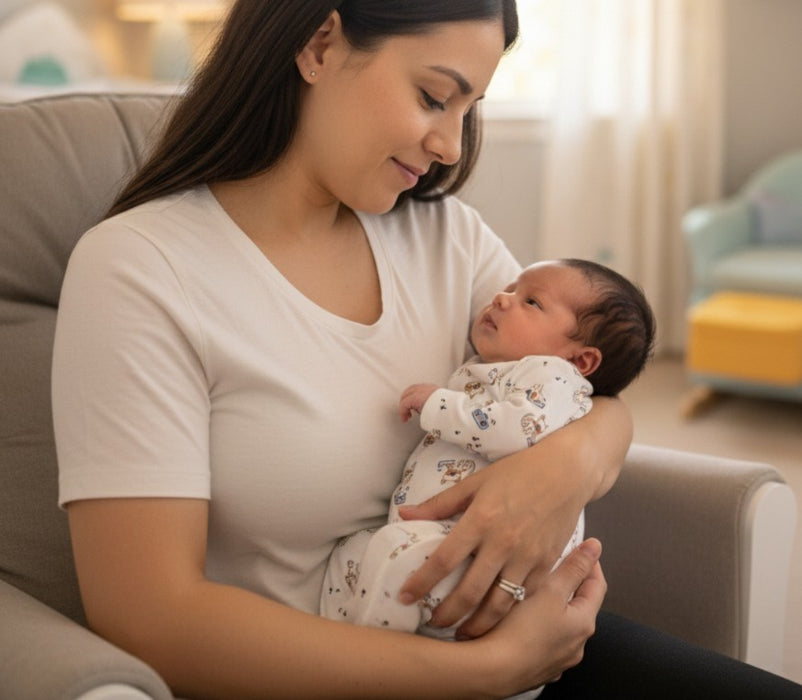 Gerber 2-Pack Baby Boys Happy Little Guy Long Sleeve Onesies® Bodysuits, 0-3 Months (625046 B01 NB5 0-3M)