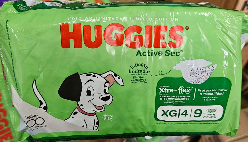Huggies Diapers Active Sec XLarge Step 4, Pack of 9