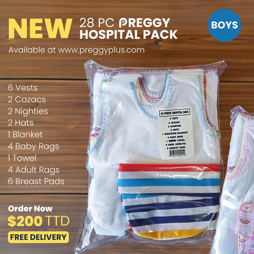 28-Piece Preggy Hospital Pack - Boys - Preggy Plus