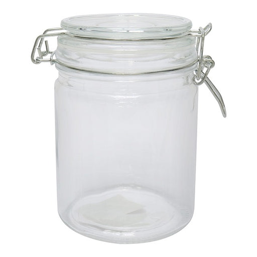 GLASS JAR WITH CLIP LID, 700ML - Preggy Plus