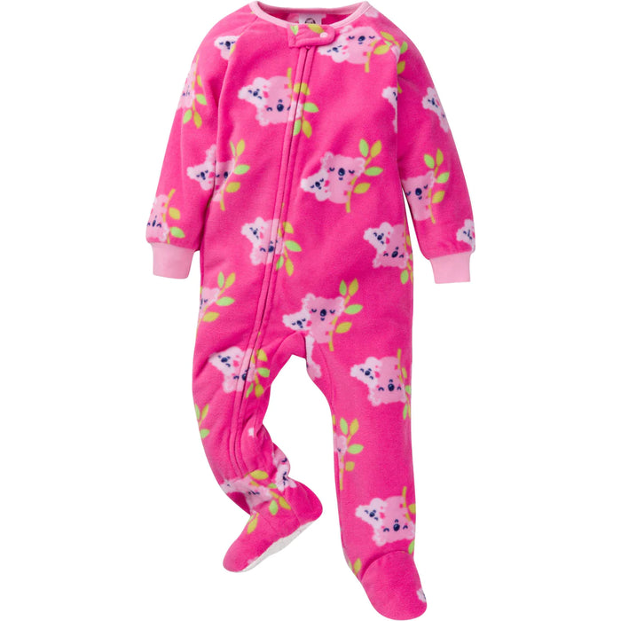 Gerber 2-Pack Baby & Toddler Girls Koala Fleece Pajamas, 24 Months (535262Y G05 24M) - Preggy Plus