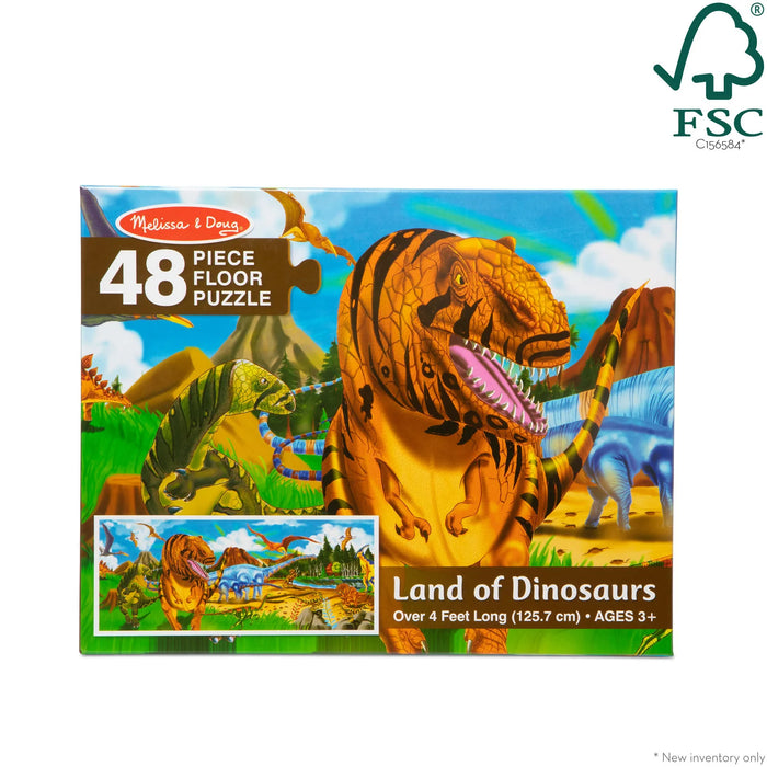 Melissa & Doug Land of Dinosaurs Floor Puzzle - 48 Pieces