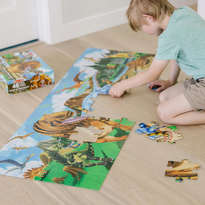 Melissa & Doug Land of Dinosaurs Floor Puzzle - 48 Pieces