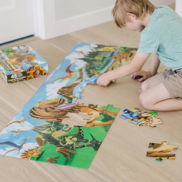 Melissa & Doug Land of Dinosaurs Floor Puzzle - 48 Pieces