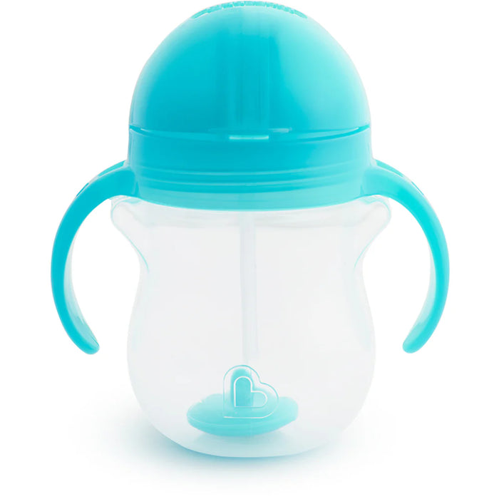 Munchkin Any Angle™ Click Lock® Weighted 7oz Straw Trainer Cup - Light Blue