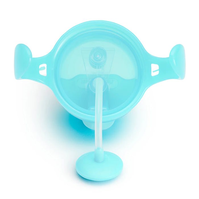 Munchkin Any Angle™ Click Lock® Weighted 7oz Straw Trainer Cup - Light Blue