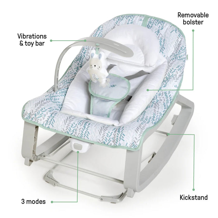 Ingenuity Keep Cozy 3-in-1 Grow with Me Bouncer & Rocker - Lily - Preggy Plus