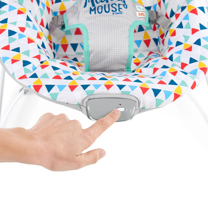 Bright Starts Disney Baby Mickey Mouse Happy Triangles Vibrating Bouncer