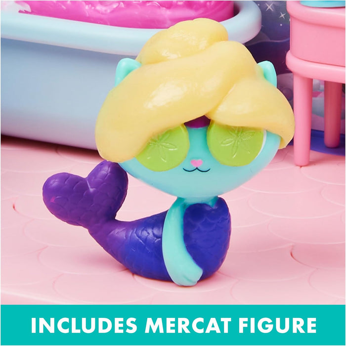 New & Discounted Gabby’s Dollhouse, Primp and Pamper Bathroom with Mercat Figure - Preggy Plus