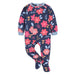 Gerber 2-Pack Baby & Toddler Girls Navy Floral Fleece Pajamas, 12 Months - Preggy Plus