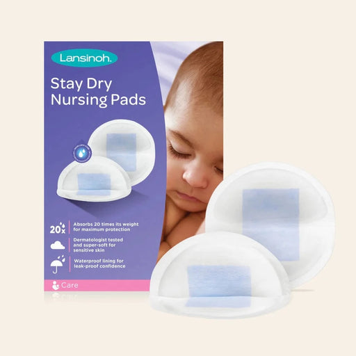 Lansinoh Stay Dry Disposable Nursing Pads for Breastfeeding, 100 Ct - Preggy Plus