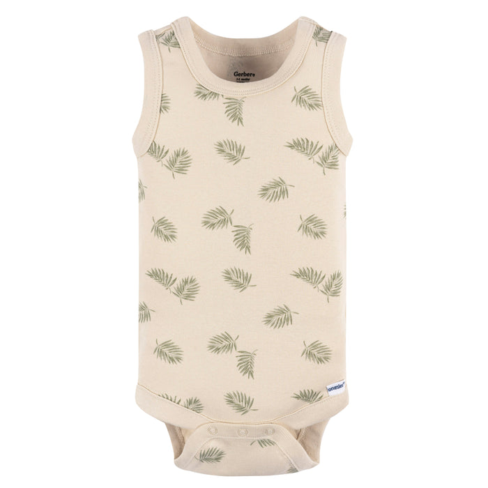 Gerber® 4-Pack Baby Boys Sea Turtles Sleeveless Onesies, Newborn (430736 B03 NB2 Newborn)