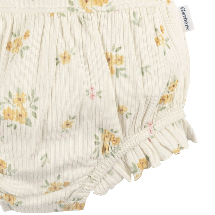 Gerber Baby Girls Bouquets Bubble Romper, 24 Months (431927 G02 INF 24M)