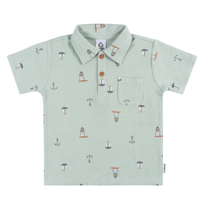 Gerber 2-Piece Toddler Boys Sea Scene Shirt & Shorts Set, 2T (439006 B02 TD1 2T)