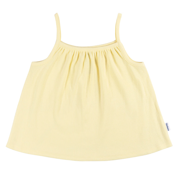 Gerber 2-Piece Infant and Toddler Girls Yellow Tank Top & Shorts Set, 5T (439046 G03 TD1 5T)