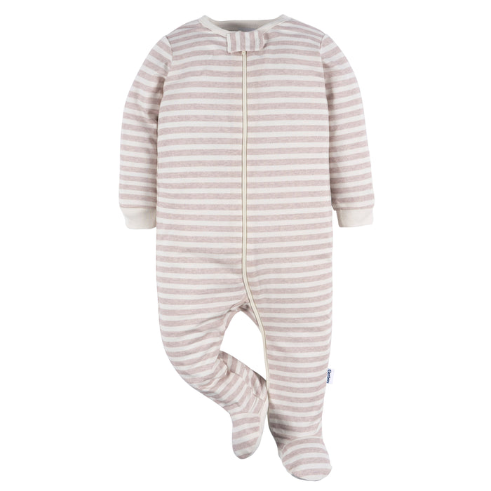 Gerber 2-Pack Baby Boys Safari Sleep n Play Pajamas, 3-6 Months (473035 N04 NB5 3/6)