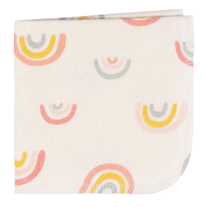 Gerber 4-Pack Girls Rainbow Washcloths (470701 G01 OSZ)