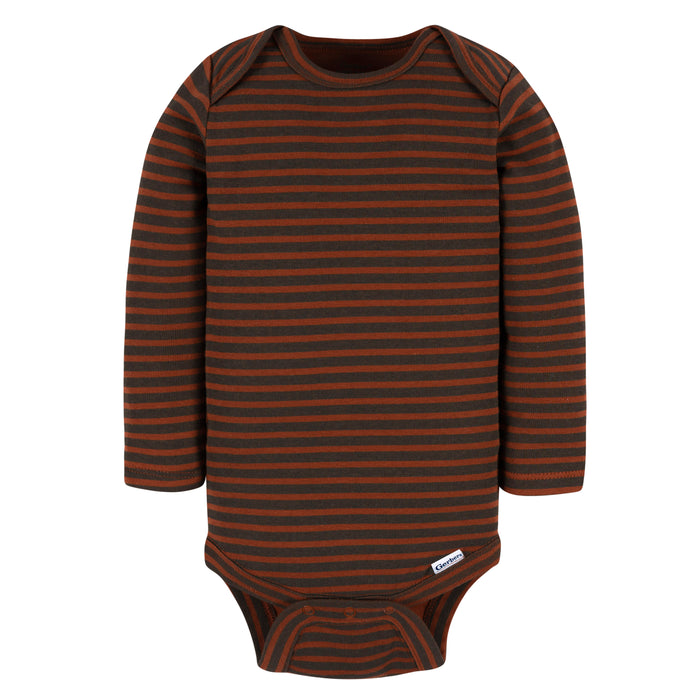 Gerber 2-Pack Baby Boys Dino Long Sleeve Onesies Bodysuits, 3-6 Months (472705 B02 NB5 3/6)