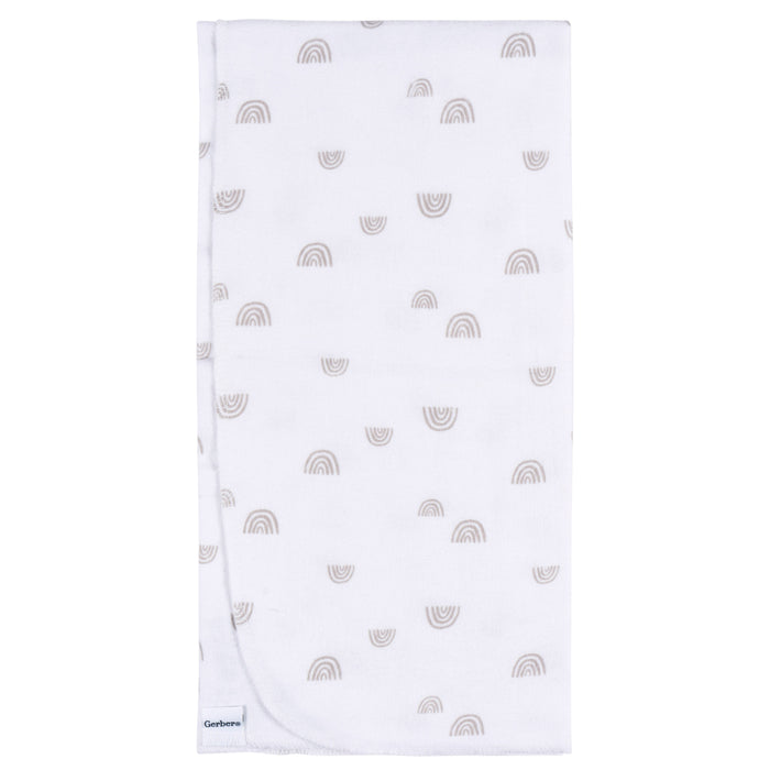Gerber Baby Neutral 4-Pack Flannel Blankets - Boho Rainbow (469211 N01 OSZ)