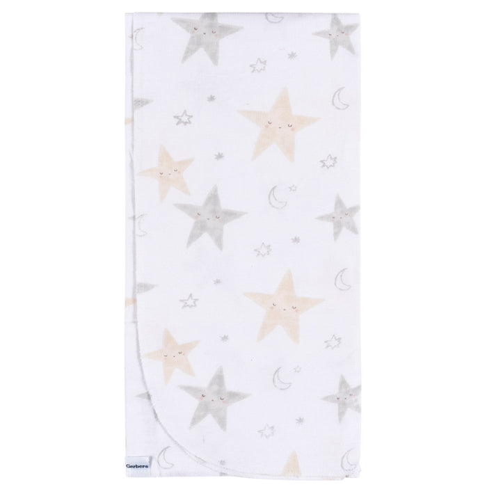Gerber Baby Neutral 4-Pack Flannel Blankets - Celestial Stars (469211 N05 OSZ)